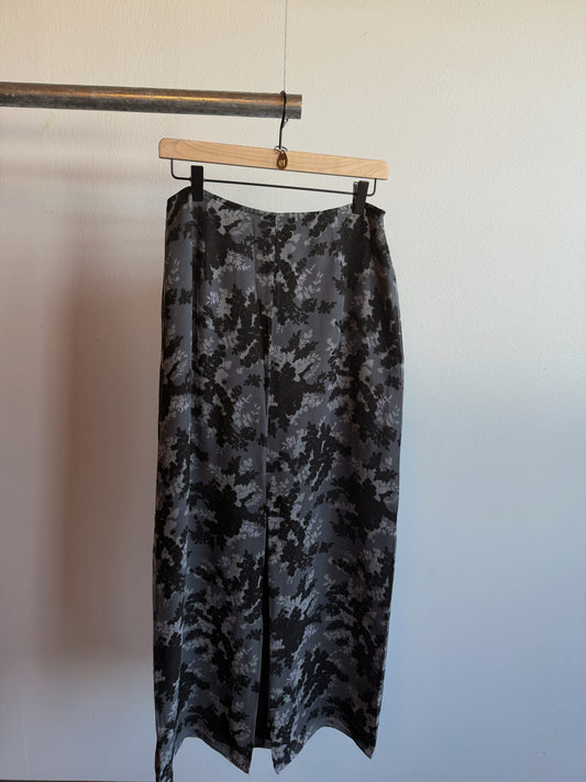 Vintage Silk Maxi Skirt