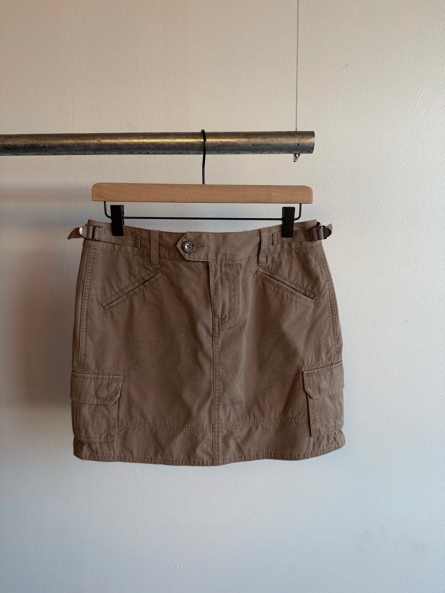 2000s Taupe Cargo Skort