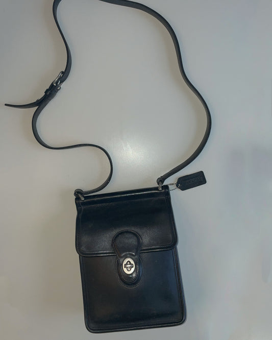 Vintage Coach Murphy Black Crossbody