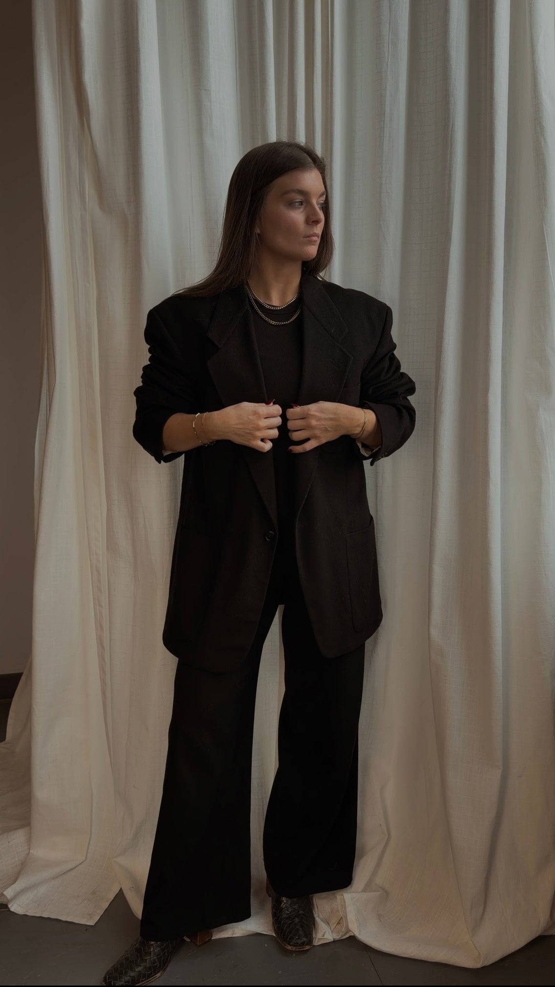 Yves Saint Laurent Oversized Wool Blazer
