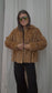 Vintage Caramel Rabbit Fur Coat