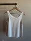 Vintage White Knit Tank