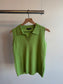 Vintage Kelly Green Knitted Collared Tank