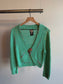 Vintage Cerulean Cropped Cardigan