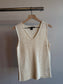Vintage Ivory Knit Sweater Tank