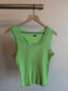 Vintage Pistachio Lacey Tank Top