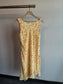 90s Canary Yellow Shift Midi Dress