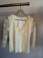 Vintage Cream Lace Blouse