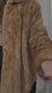 Vintage Caramel Rabbit Fur Coat