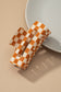 Checkered Jumbo Acetate Claw Clip