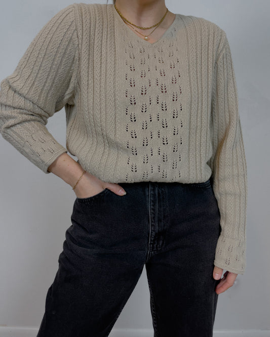 Vintage Pendleton Oatmeal Knit Sweater