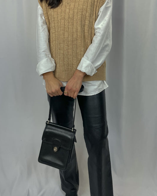 Vintage Coach Murphy Black Crossbody