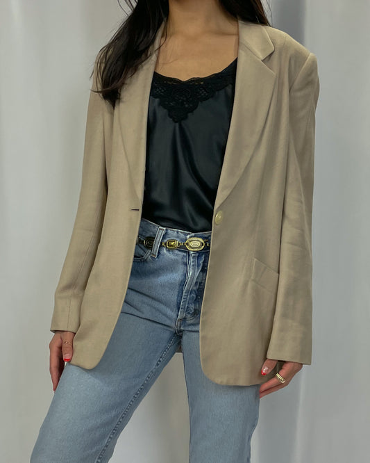 Vintage Liz Claiborne Toffee Oversized Blazer