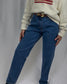 Vintage Washed Indigo Eddie Bauer Mom Jeans