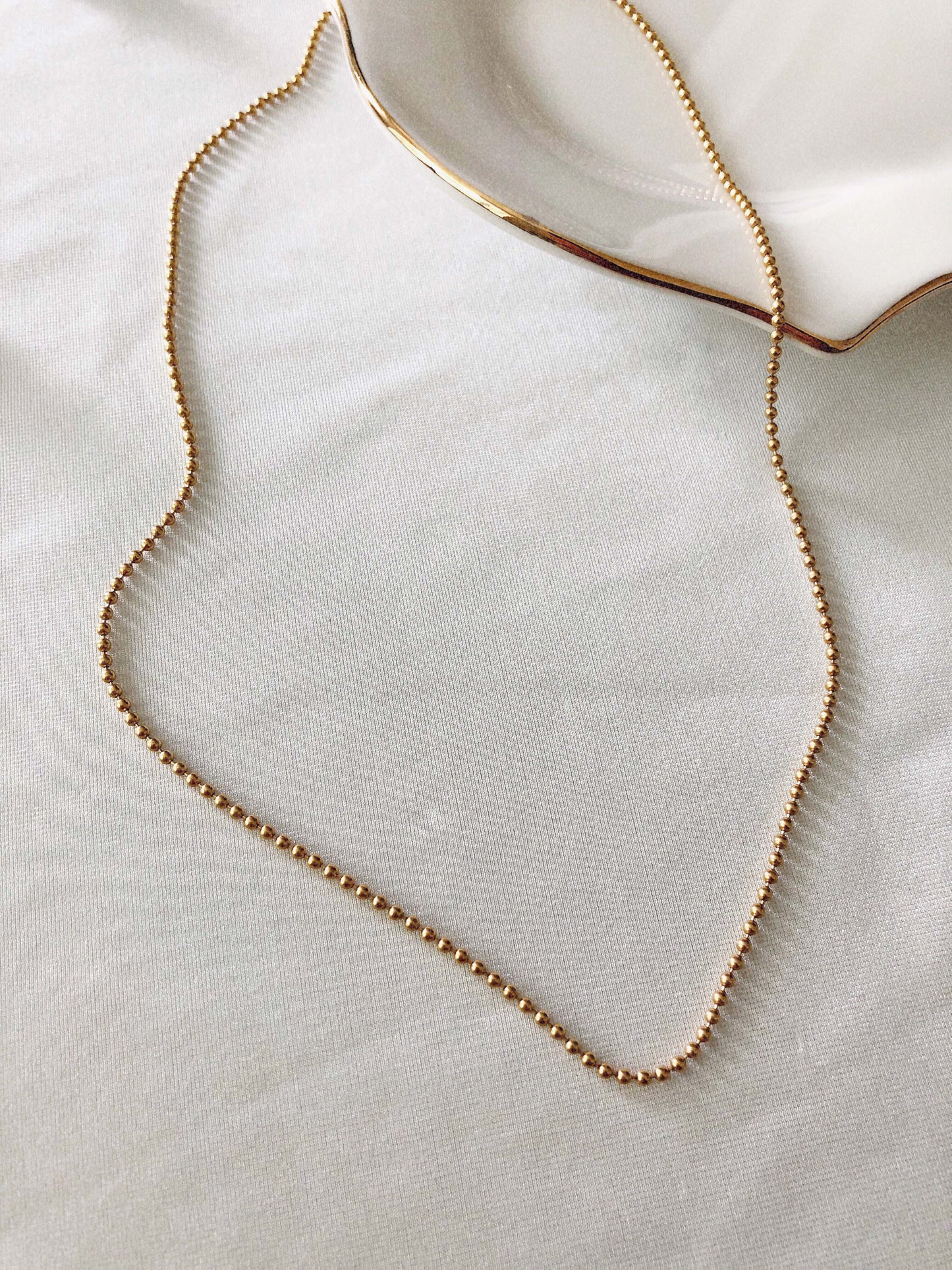Microbead Chain Necklace